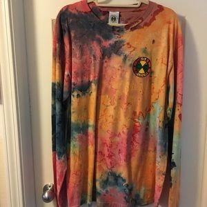 CROSS COLOURS GENDER NEUTRAL NWT AUTHENTIC COTTON TIE DYE LONG SLEEVES TOP